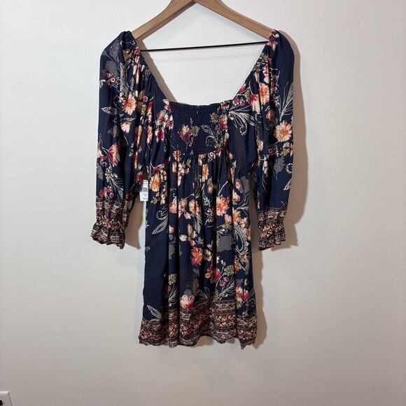 Angie Floral Printed Mini Dress NEW with tags Size Medium - Picture 5 of 12